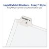 Avery Avery-Style Preprinted Legal Side Tab Divider, Exhibit G, Letter, White, 25PK 1377